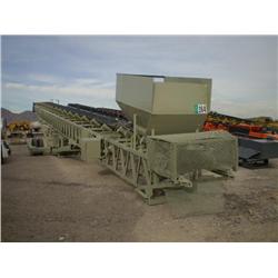 SPALDING 36in X 100ft. PORTABLE RADIAL STACKING CONVEYOR, s/n N/A: