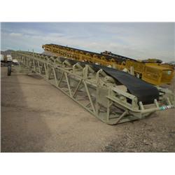 GOODFELLOW 30in. X 100ft. PORTABLE RADIAL STACKING CONVEYOR, s/n N/A: