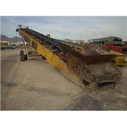 KOLMAN 30in. X 60ft. PORTABLE STACKING CONVEYOR, s/n 36-106-60: