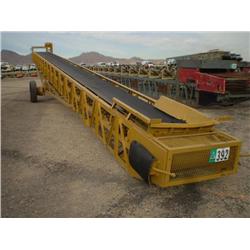 OMCO 30in. X 60ft. PORTABLE STACKING LATTICE  CONVEYOR, s/n S107911: