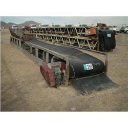CRUSH BOSS 42in. X 40ft. STATIONARY  CHANNEL FRAME CONVEYOR, s/n 212: