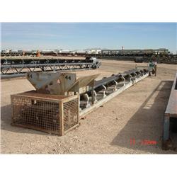 SHOP BUILT 30in. X 45ft. STATIONARY CHANNEL CONVEYOR, s/n N/A: