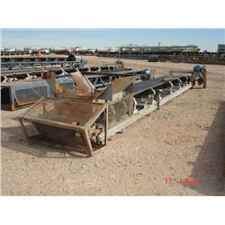 SHOP BUILT 30in. X 30ft. STATIONARY CHANNEL CONVEYOR, s/n N/A: