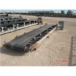 SHOP BUILT 30in. X 20ft. STATIONARY CHANNEL CONVEYOR, s/n N/A:
