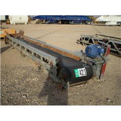 SHOP BUILT 24in. X 22ft. STATIONARY CHANNEL CONVEYOR, s/n N/A: