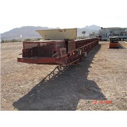 SHOP BUILT 24in. X 10ft. STATIONARY CHANNEL CONVEYOR, s/n N/A: