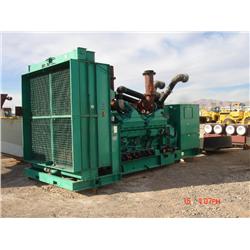 CUMMINS DQKC2180KW STATIONARY GENERATOR, s/n F0101250700: