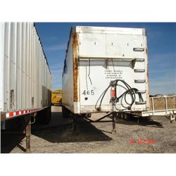 GREAT DANE 1910TLW T/A 48ft.  WALKING FLOOR OPEN TOP TRAILER, s/n 1GRAA9627FB017611: