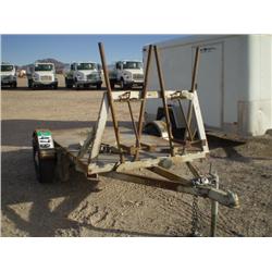 SHOP BUILT 9ft. S/A FLATBED UTILITY TRAILER, s/n DMV00910MV: