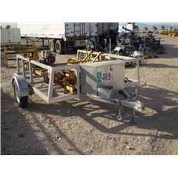 ADJUSTABLE SIDEWALK SCREED MACHINE MOUNTED ON A S/A TRAILER, s/n DMVPS37499