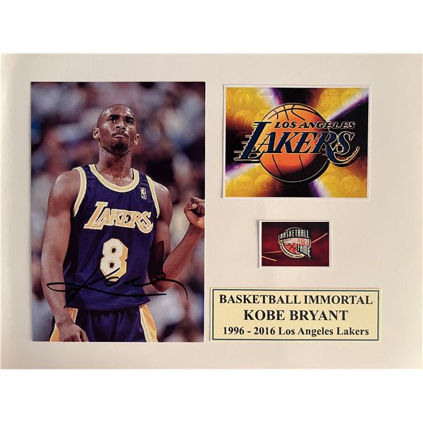 Kobe Bryant signed photo