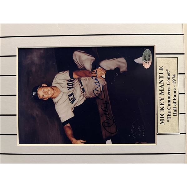 Mickey Mantle signed photo