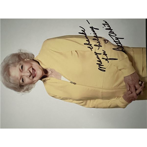 Betty White signed photo