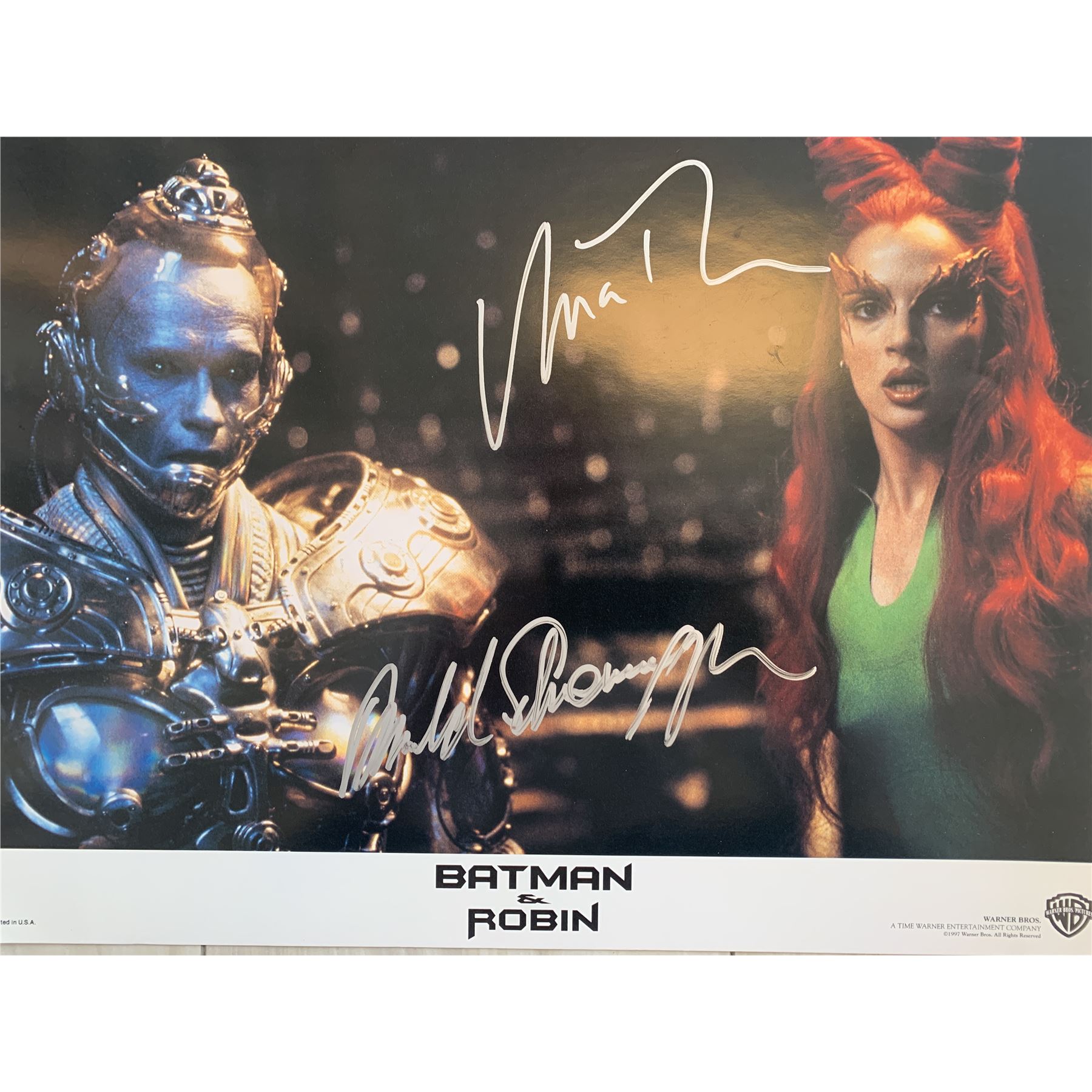 Batman and Robin cast signed photo. GFA Authenticated