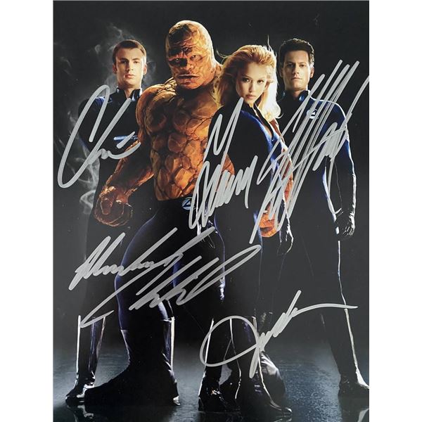 Fantastic Four cast signed movie photo