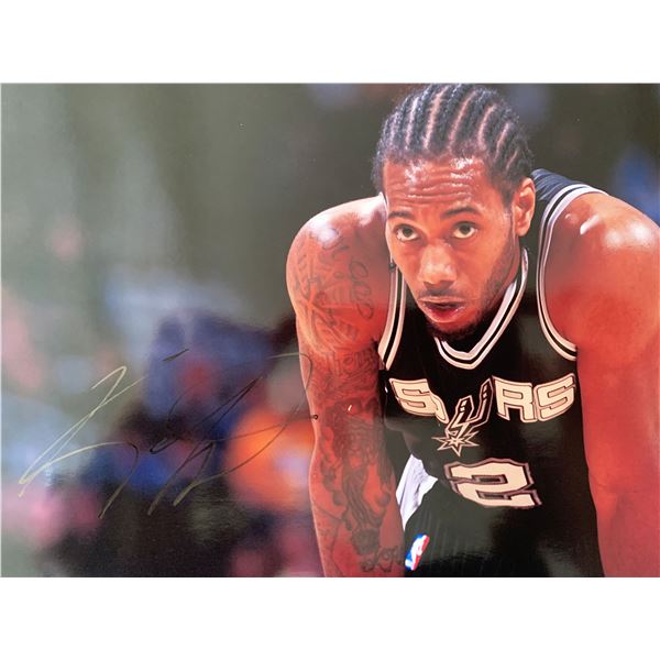 Kawhi Leonard signed photo