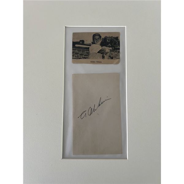 MLB Eddie Miksis signed collage