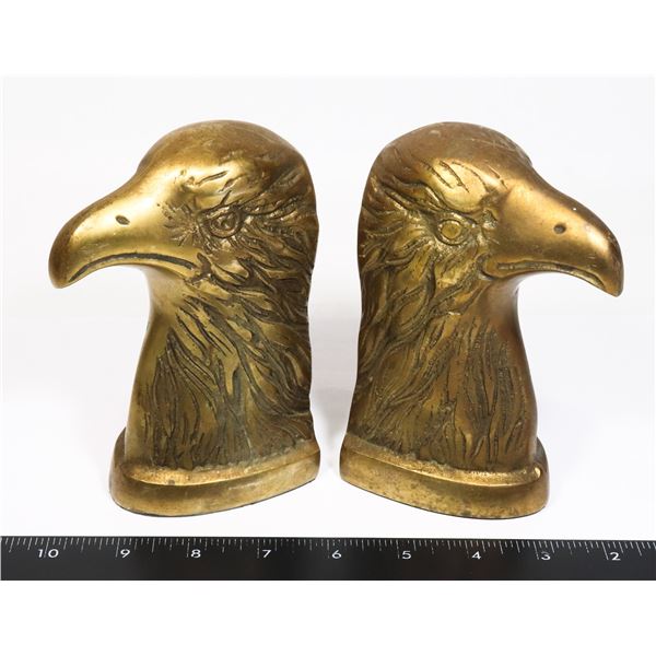 BRASS EAGLE BOOKENDS