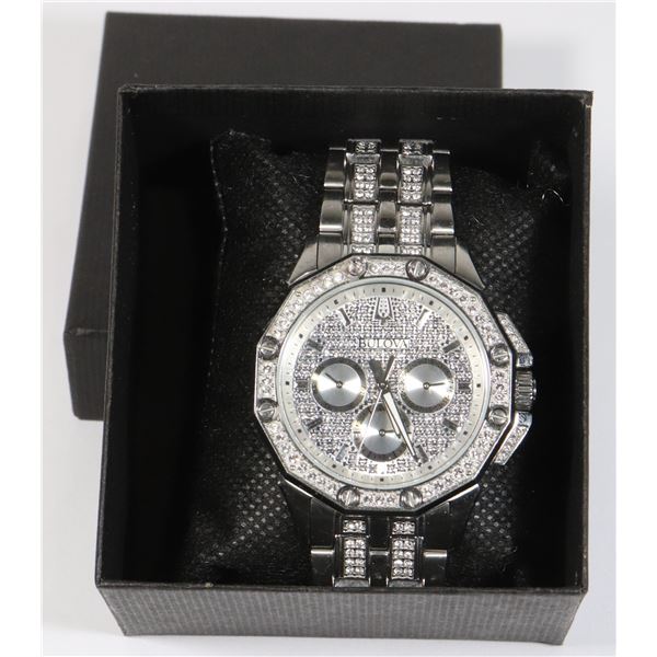 BULOVA OCTAVA CRYSTAL ACCENT WATCH WITH