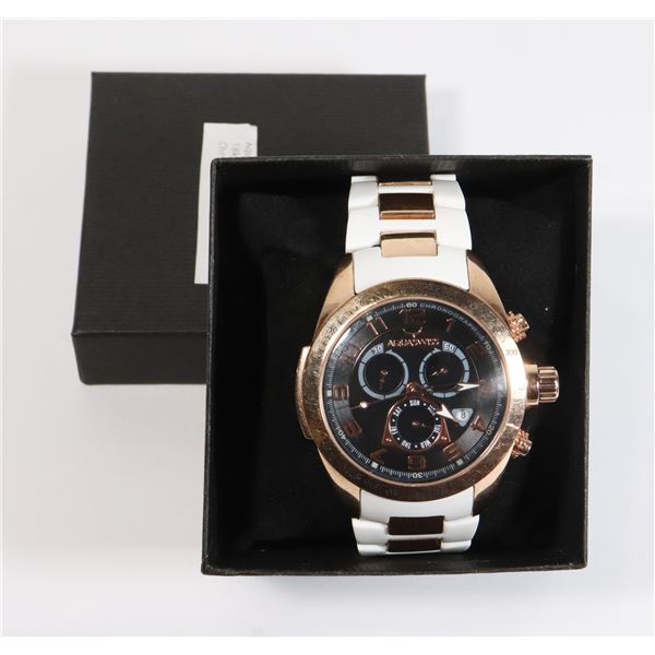 AQUA SWISS TRAX 18K STAMPED AUTOMATIC