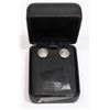 Image 1 : STAMPED 925 GENUINE DIAMOND STUD EARRINGS