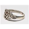 Image 3 : STAMPED .925 CELTIC HEART RING SIZE 6