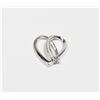 Image 2 : 10K WHITE GOLD INFINITY HEART PENDANT