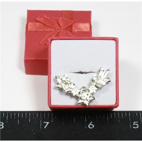 STAMPED .925 ROSE THEME PENDANT