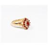 Image 2 : RED AND CLEAR RHINESTONE ROSE GOLD COLOUR