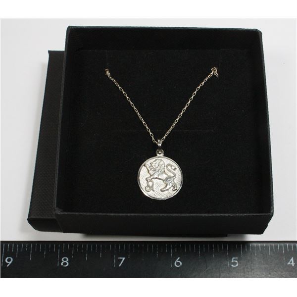 STAMPED .925 LION THEME PENDANT ON CHAIN