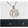 Image 2 : STAMPED .925 LION THEME PENDANT ON CHAIN