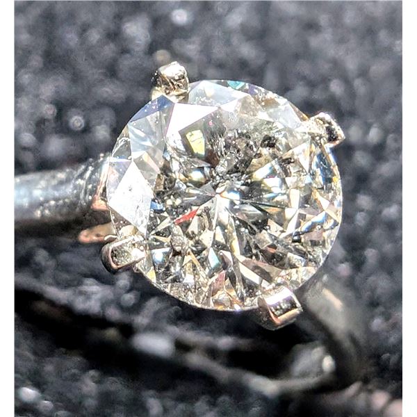 14K WHITE GOLD 2.29G 1.01CT NATURAL DIAMOND RING