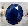 Image 1 : 10K YELLOW GOLD 1.82G SAPPHIRE 3.5CT LAB DIAMOND