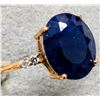 Image 3 : 10K YELLOW GOLD 1.82G SAPPHIRE 3.5CT LAB DIAMOND