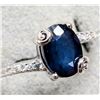 Image 1 : SILVER SAPPHIRE 1CT RING