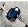 Image 2 : SILVER SAPPHIRE 1CT RING
