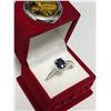 Image 4 : SILVER SAPPHIRE 1CT RING