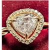 Image 2 : 10K YELLOW GOLD 1.8G 1.1CT+0.25CT NATURAL DIAMOND