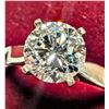 Image 1 : 14K WHITE GOLD 2.4G 1.3CT LAB DIAMOND RING SIZE 6
