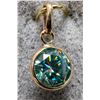Image 2 : 10K YELLOW GOLD MOISSANITE 0.85CT PENDANT
