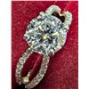Image 4 : 14K WHITE GOLD 2.22G 1.4+0.2CT LAB DIAMOND RING