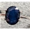 Image 2 : SILVER SAPPHIRE 1CT RING