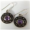 Image 1 : SILVER AMETHYST(1.8CT) EARRINGS