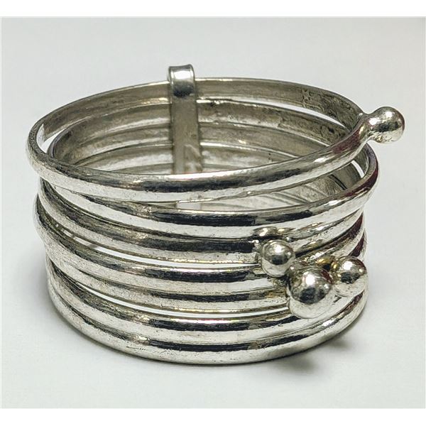 SILVER MULTI BAND RING