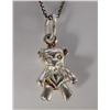 Image 1 : SILVER BEAR 16" NECKLACE