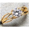 Image 1 : 10K YELLOW GOLD 1.38G 0.42CT LAB DIAMOND RING