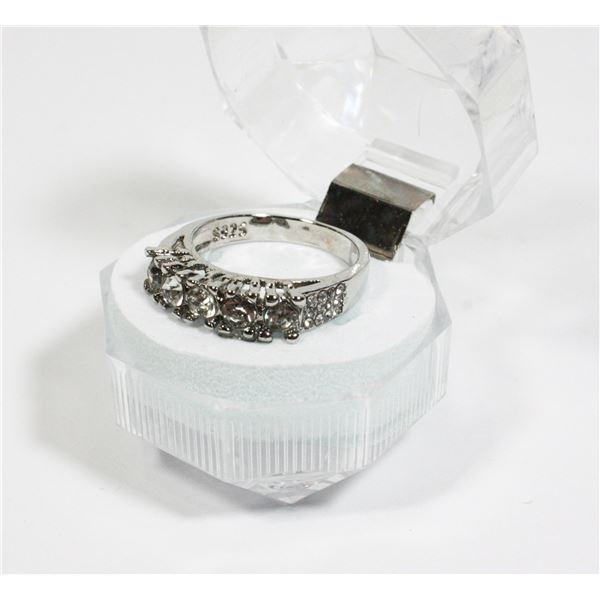 STAMPED 925 SILVER SIZE 8 RING