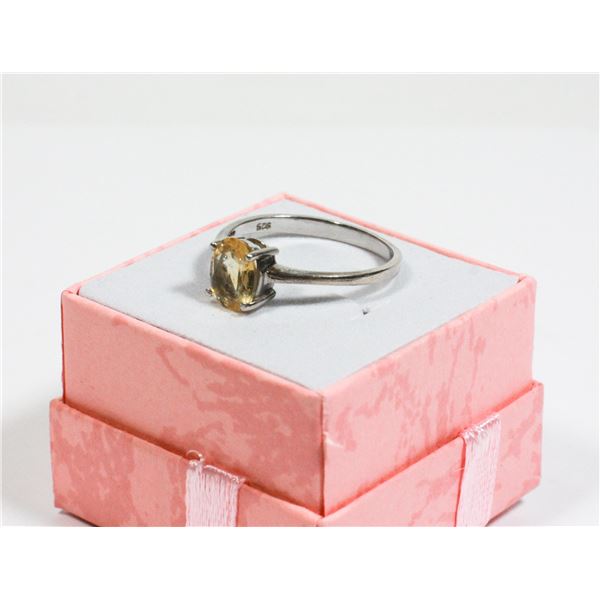 STAMPED 925 SILVER SIZE 8 RING