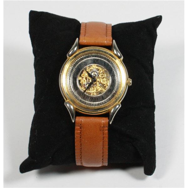 LA EXPRESS WRIST WATCH WITH GENUINE LEATHER WATCH