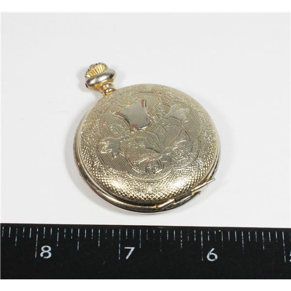 ROJAS QUARTZ POCKET WATCH MISSING THE BOW AND